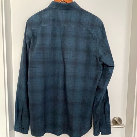 Calvin Klein Long Sleeve Button Down Slim Fit Cotton Shirt Blue La… - Picture 2 of 5